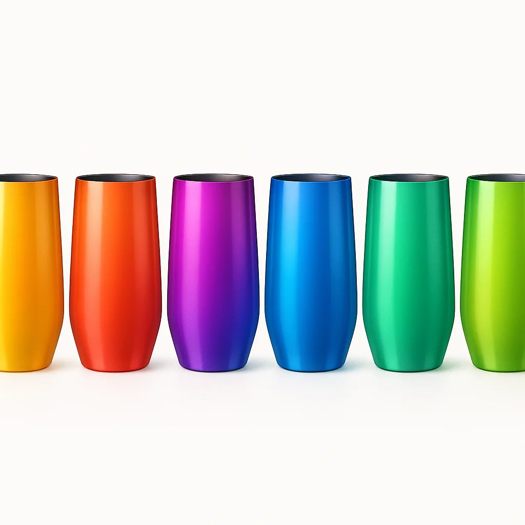 Six Strikingly Graceful Tumblers Are Showcased in an Array