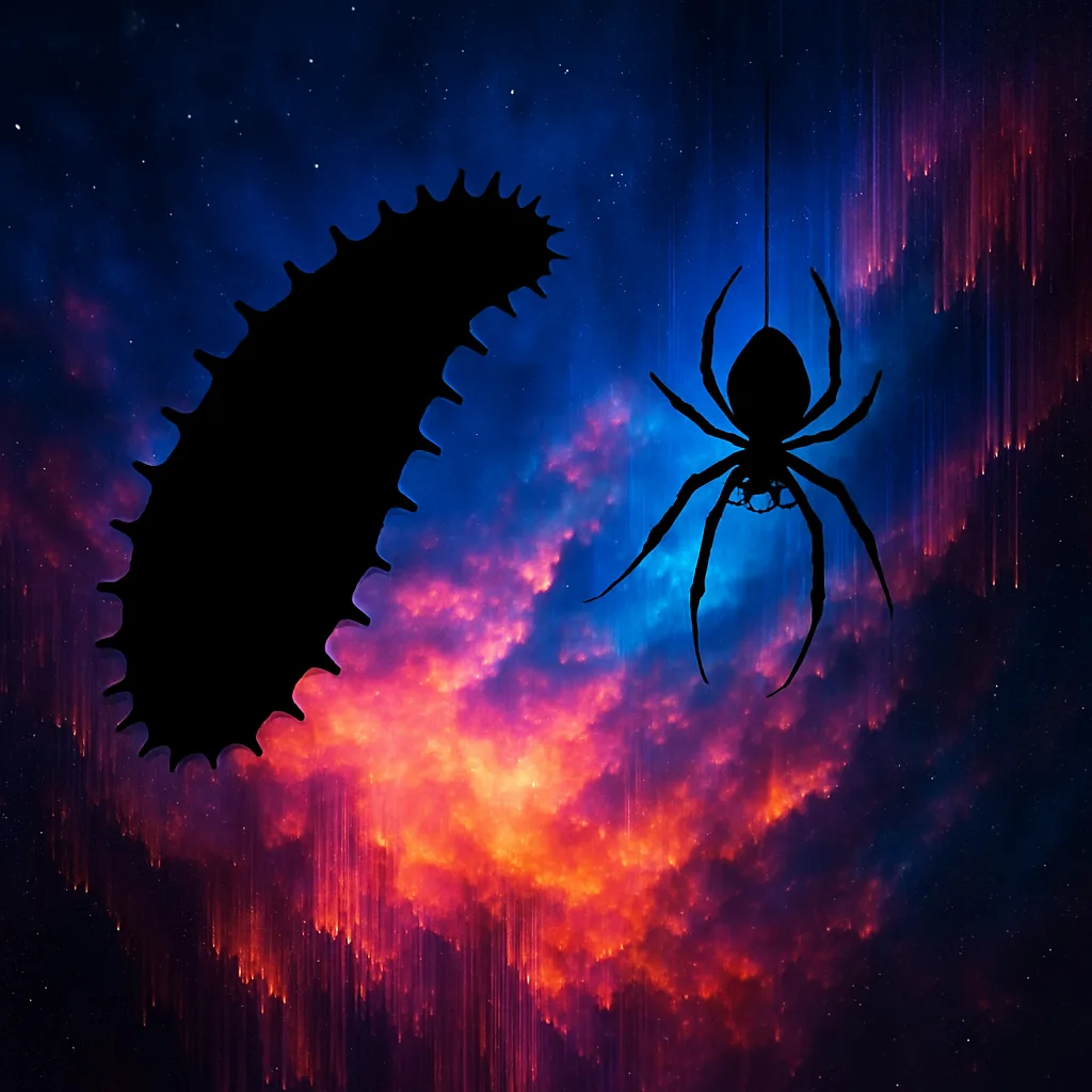Sea Cucumber and Garden Spider