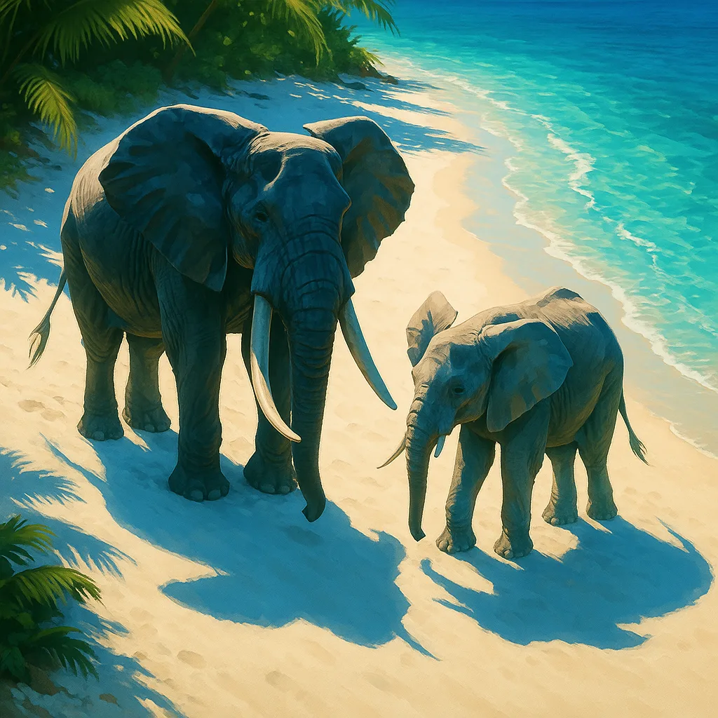 Tropical Beach of Pristine White Sand
