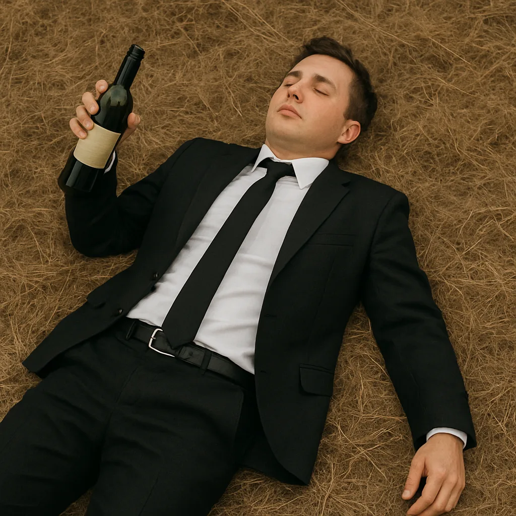 Person Wearing Formal Attire Is Lying on their Back