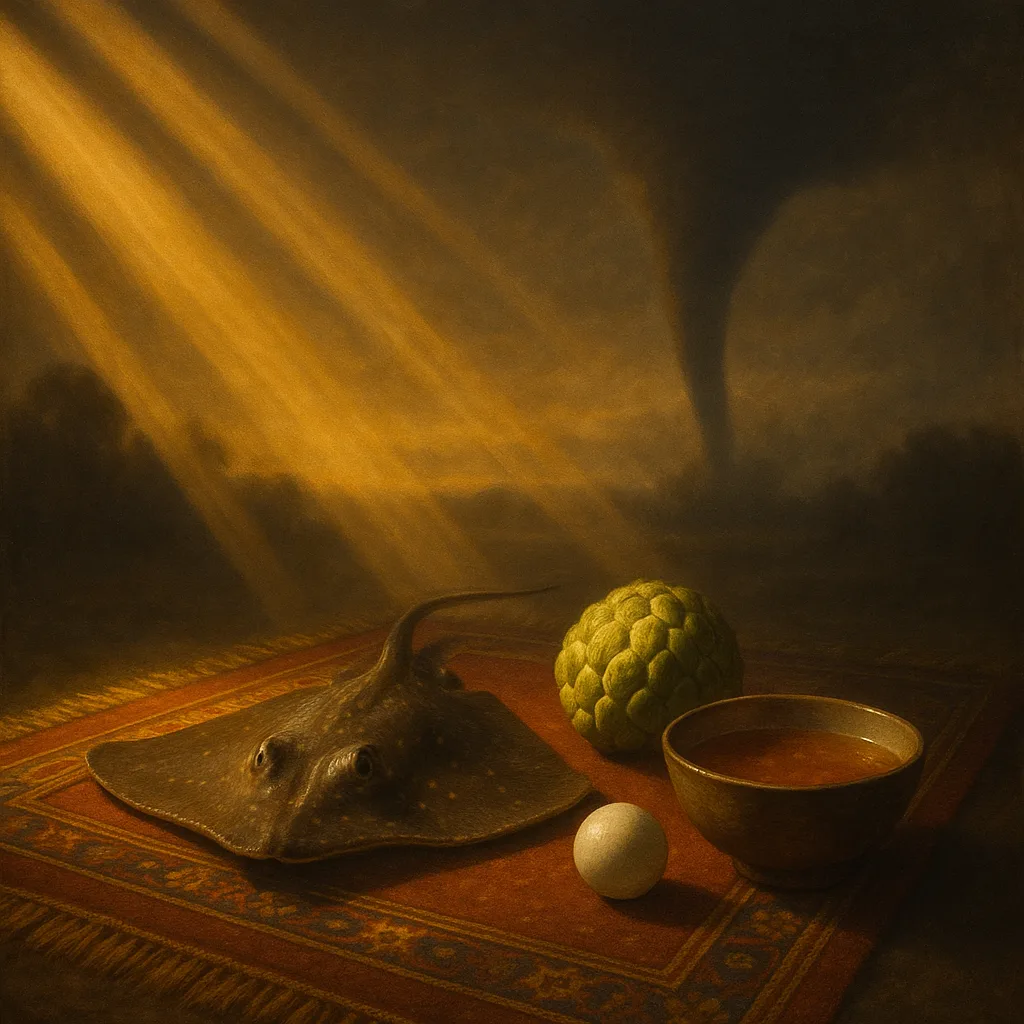 Prayer Rug Hosts a Stingray