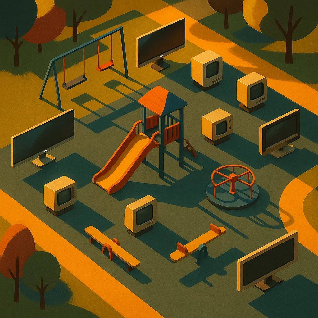 Community Playground in a Park