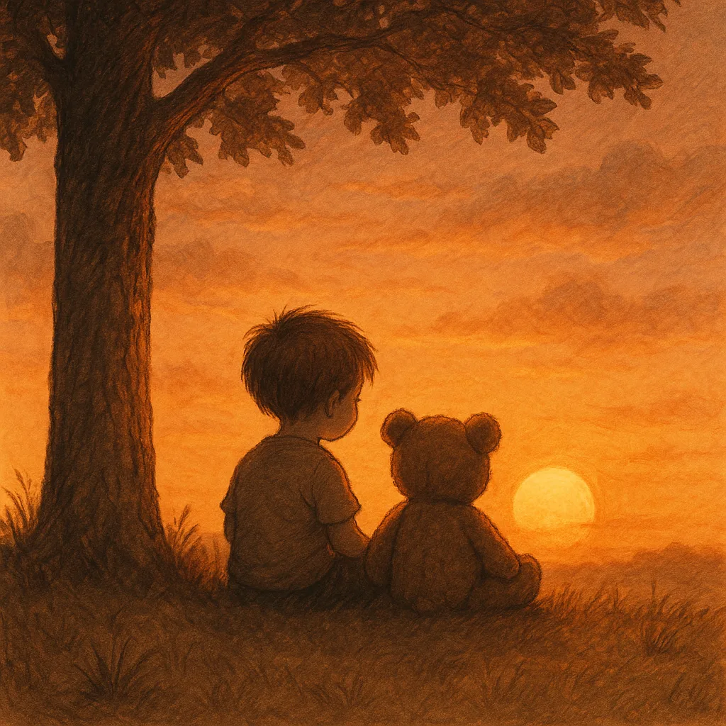 Depict a Peaceful Scene of a Child