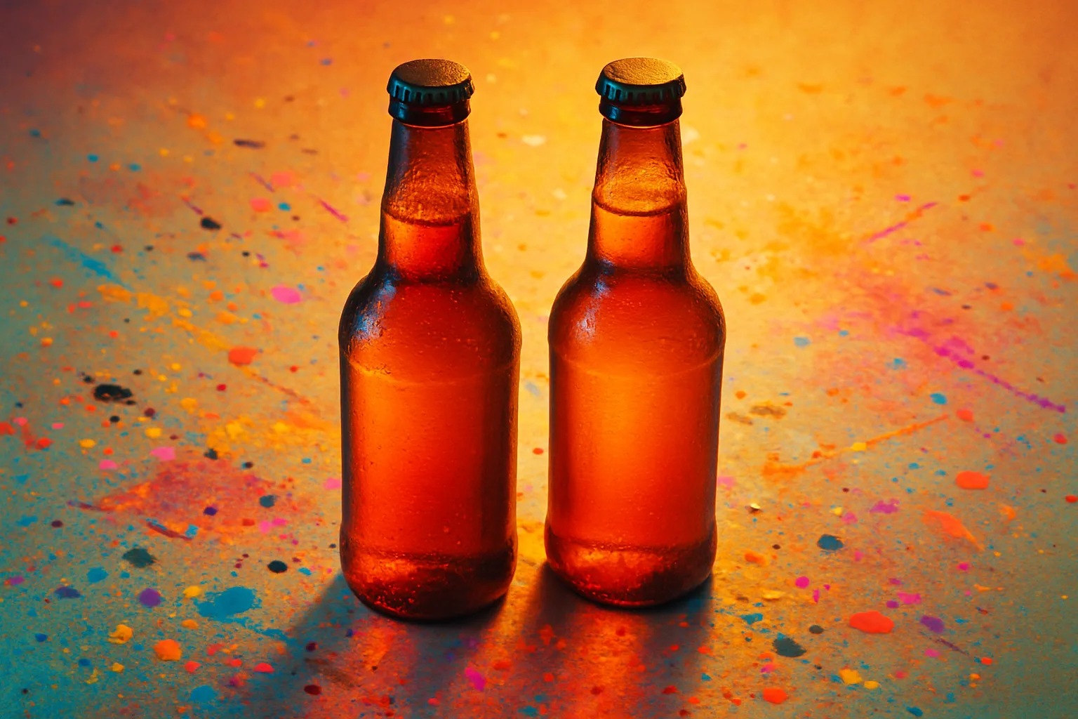 Two Distinct Beer Bottles