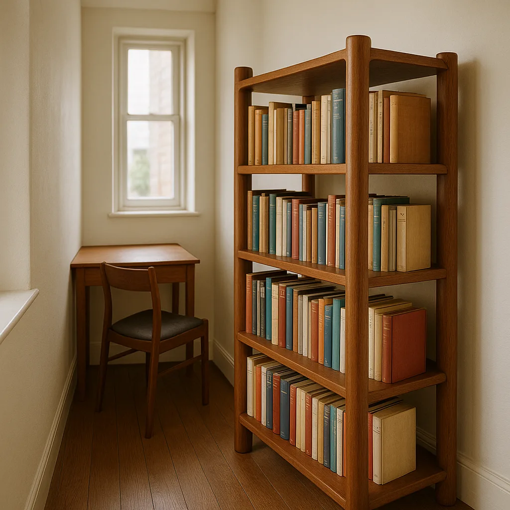 Books Were Arranged on the Rectangular Bookshelf