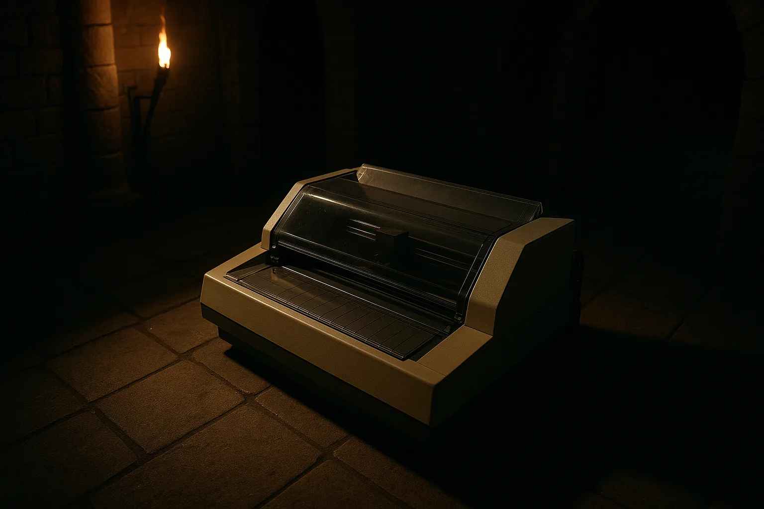 Within Torch-lit Chambers That Stretch into Long Shadows and Echoes