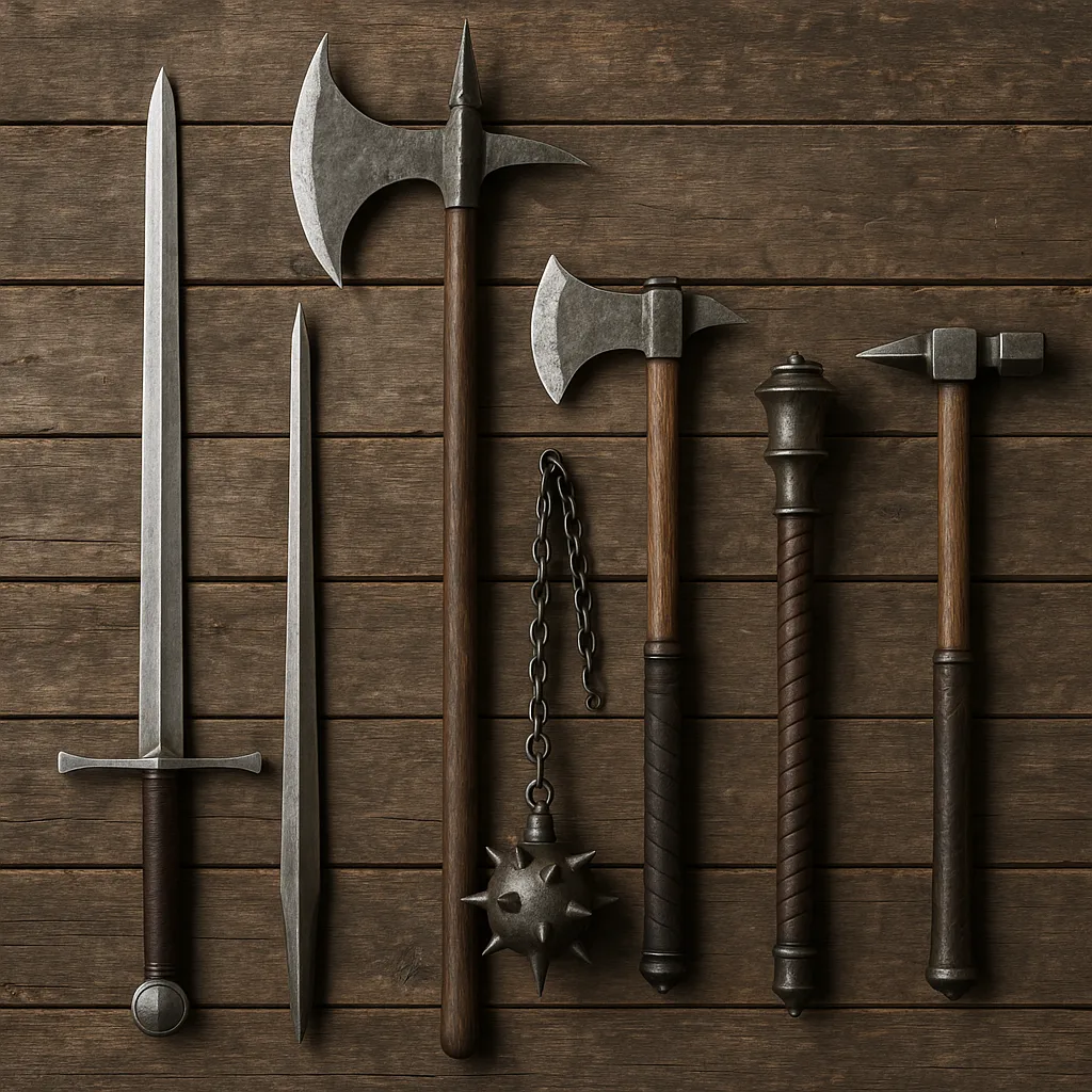 What Types of Weapons Were Typically Used by Knights