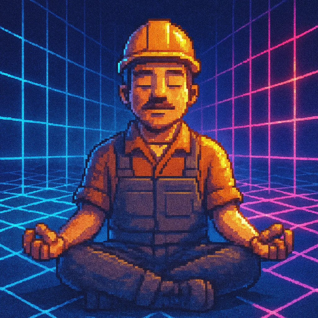 Blissfully Meditating with Eyes