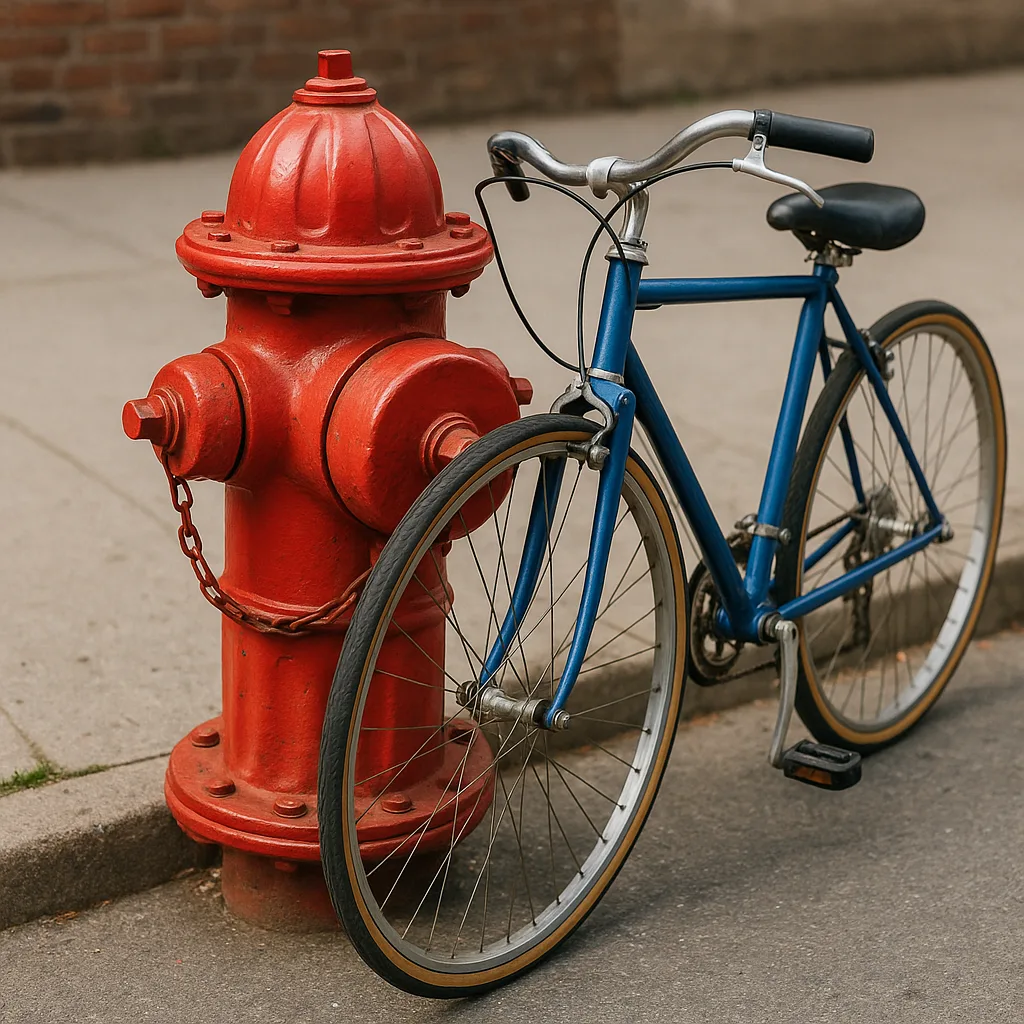 Picture of a Blue Bicycle