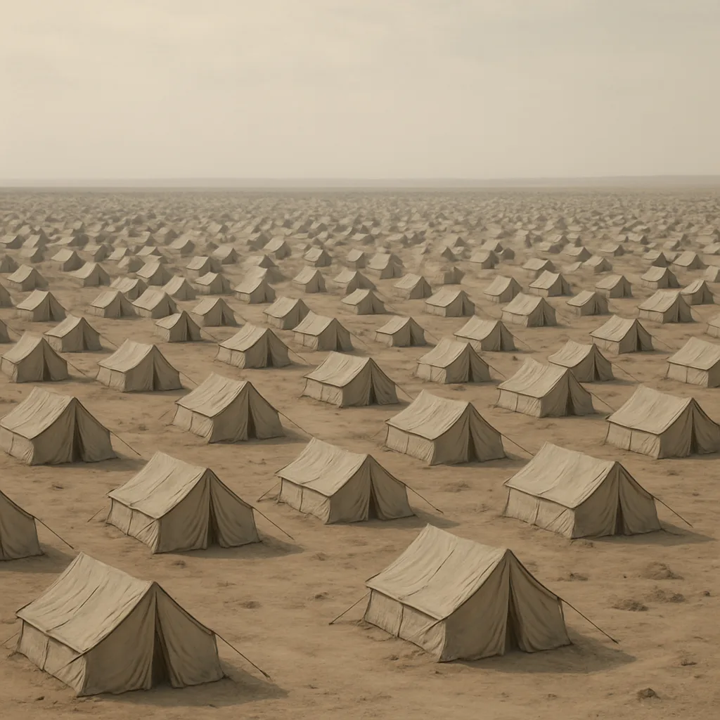 Sprawling Refugee Camp