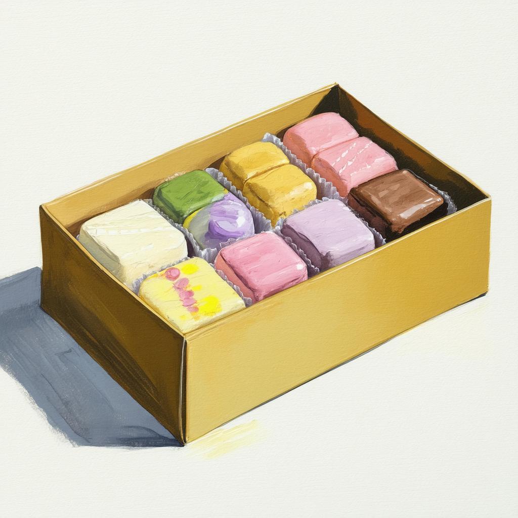 Gouache Candy Box in Soft Pastels