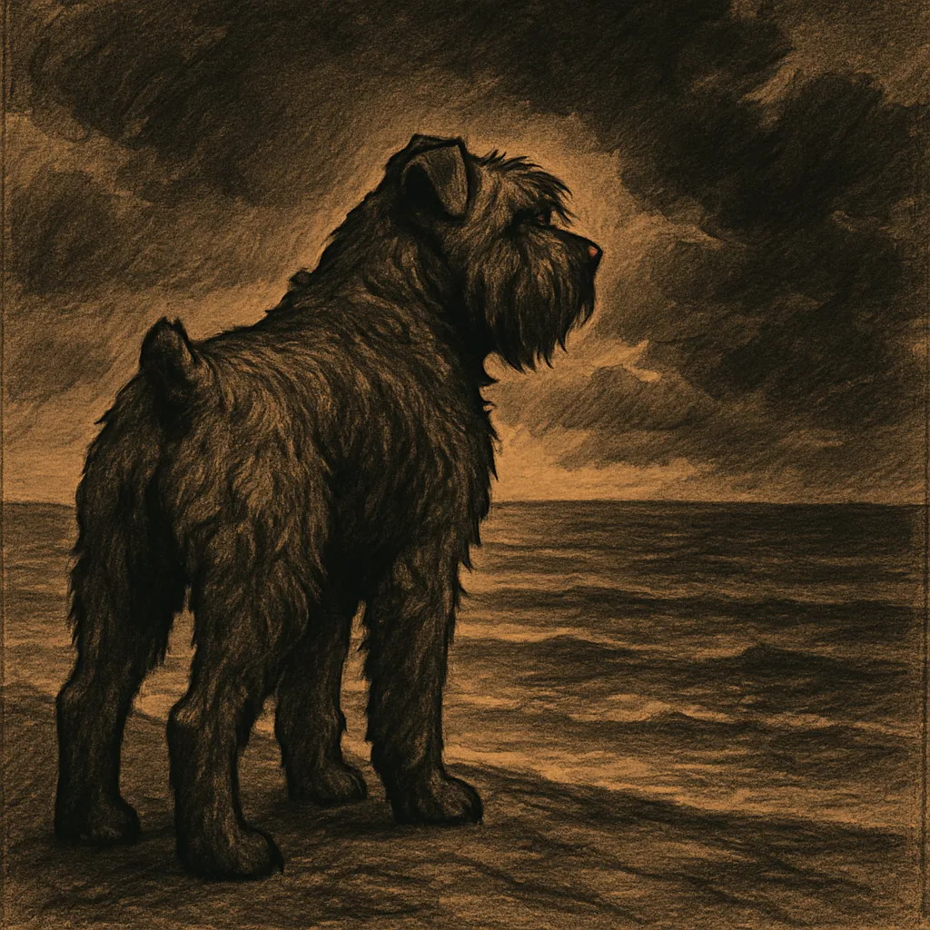 Bouvier Des Flandres with Strong Outlines