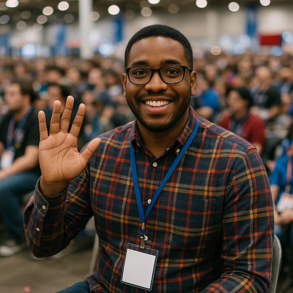 Person Wearing a Plaid Shirt