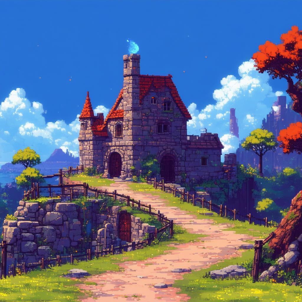 Retro Sidescrolling RPG in Dramatic Light