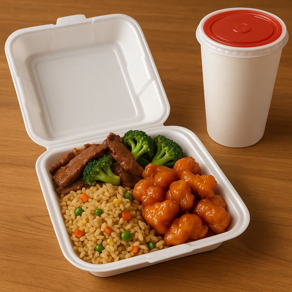 Takeout Container with Fried Rice