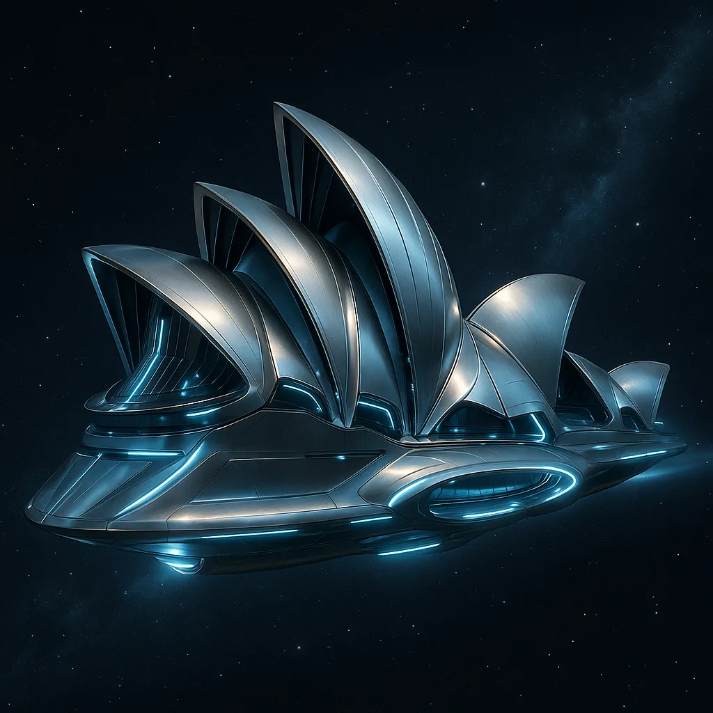 Futuristic Spacecraft Modeled