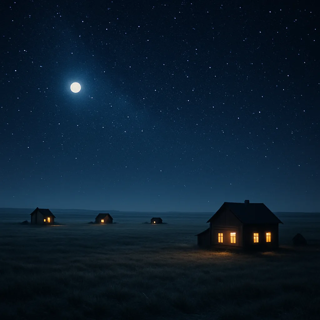Few Isolated Farmhouses