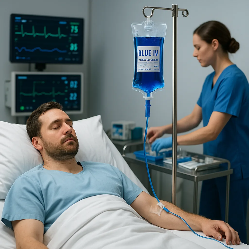Man Lies in a Hospital