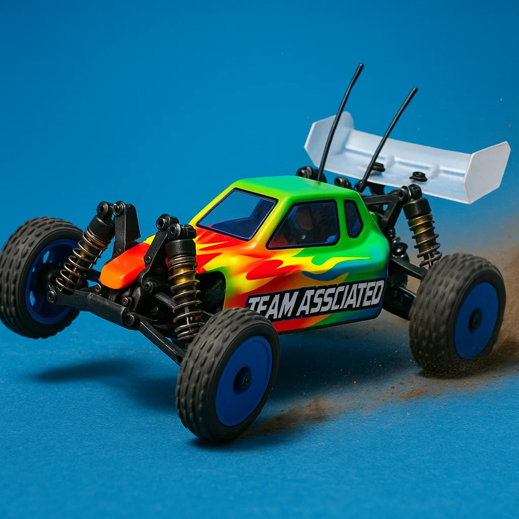 Vibrant Off-road RC Car with "Team Associated"