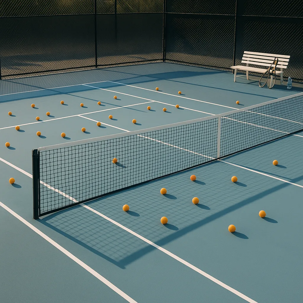 Spotless Tennis Court Featuring a Light Blue Surface