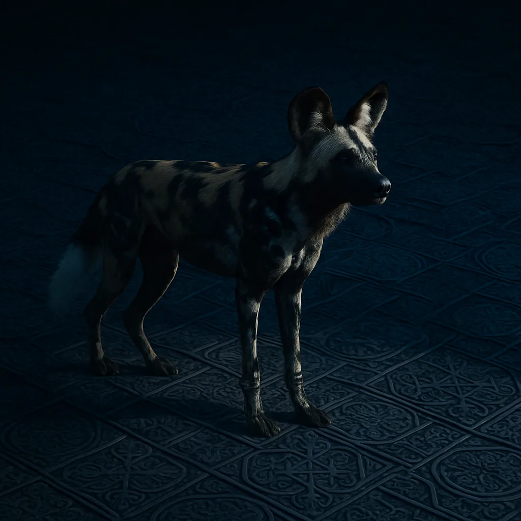 Single African Hunting Dog