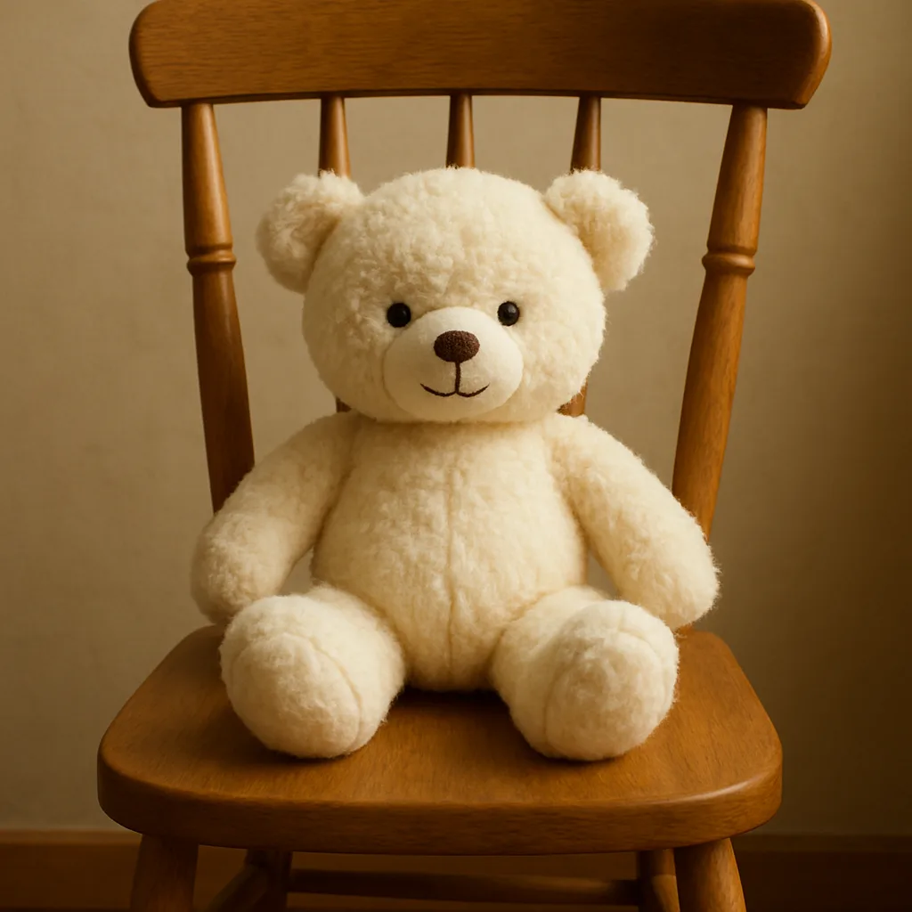 Plush Bear in a Light Cream Color