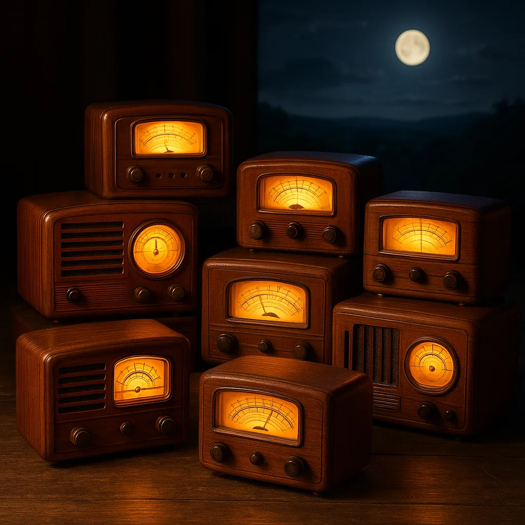 Meticulously Crafted Collection of Around Ten Vintage Radios