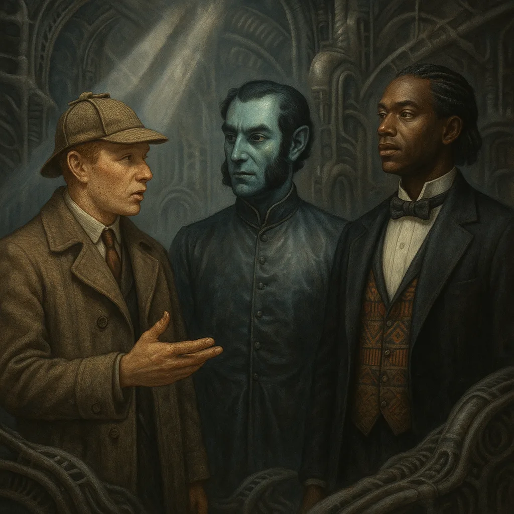 European Detective Archetype in Sherlock Holmes Style Attire