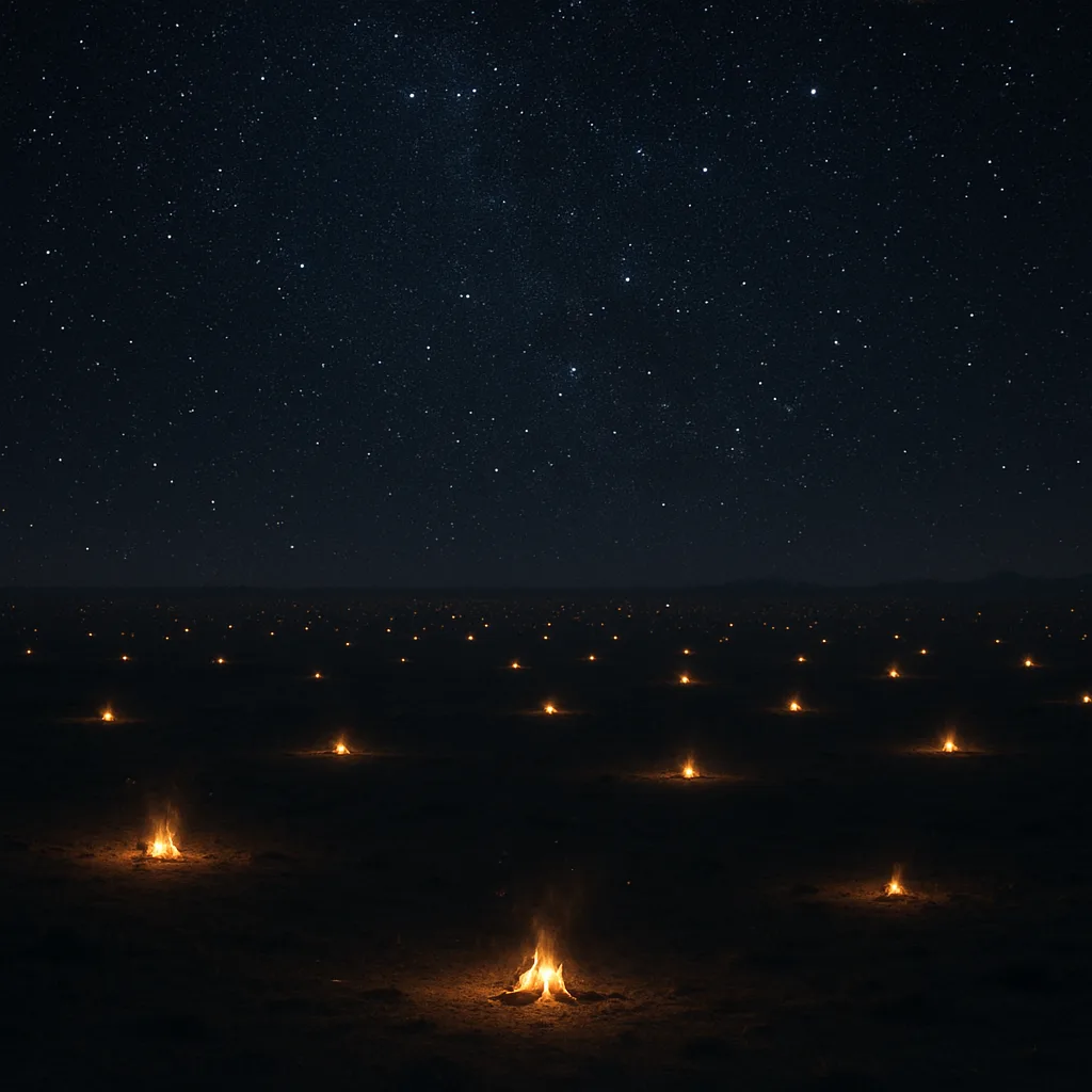Myriad Distant Campfires Dot a Vast