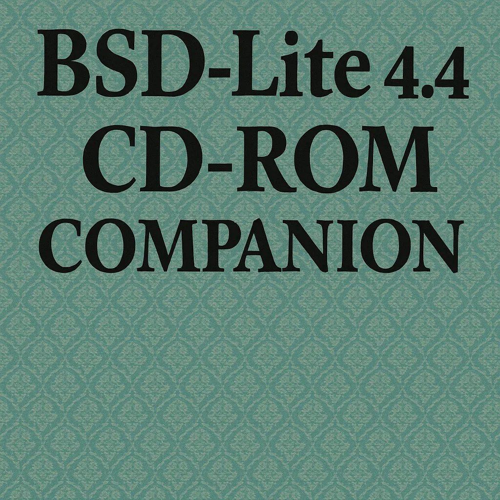Bsd-Lite 4.4 CD-Rom Companion Cover Design Featuring Simple Text