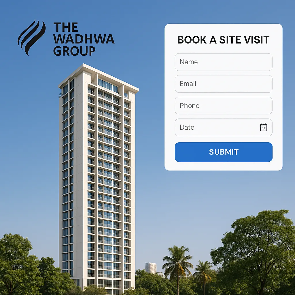 Modern High-rise Residential Building with "The Wadhwa Group"