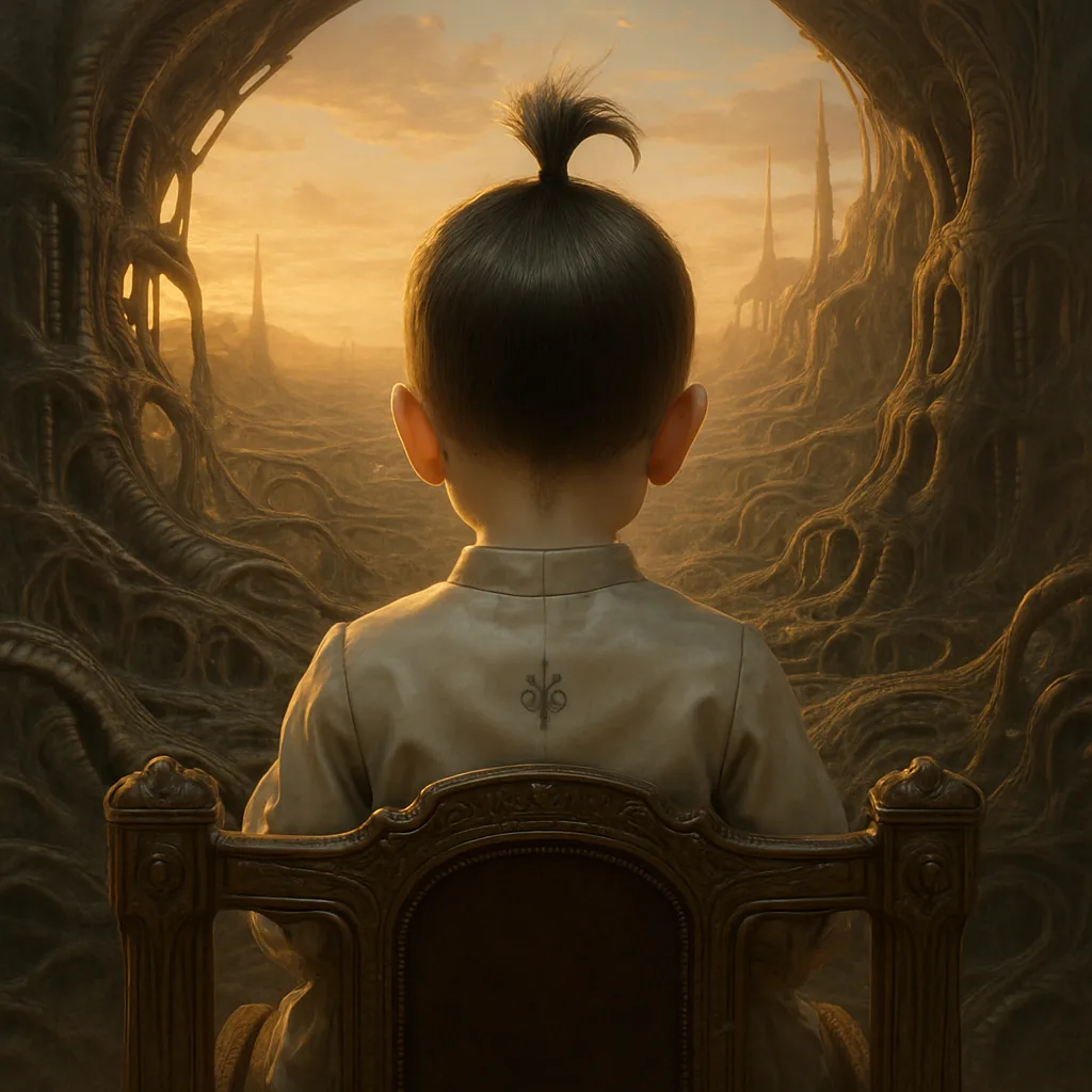 Infant Possessing a Strikingly Formal