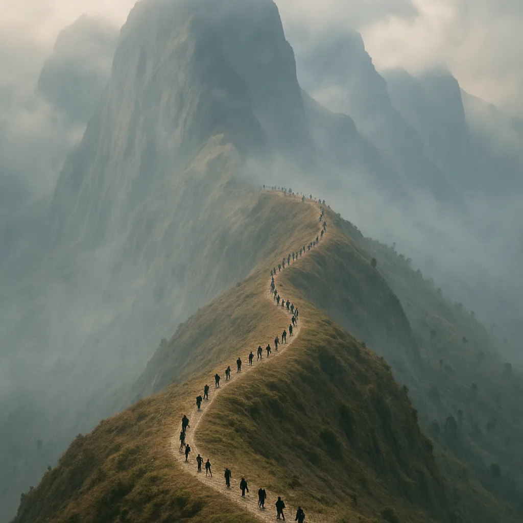 Many Distant Figures