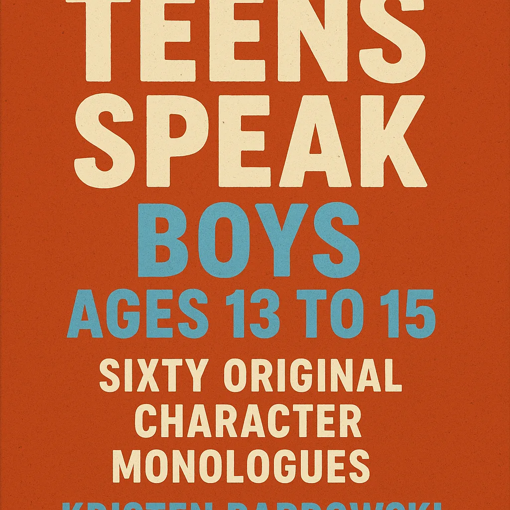 Book Cover with the Title "Teens Speak Boys Ages 13