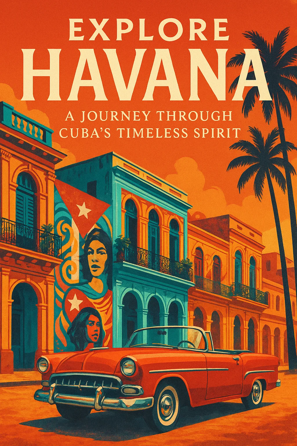 Captivating and Visually Striking Cover for a Travel Guide