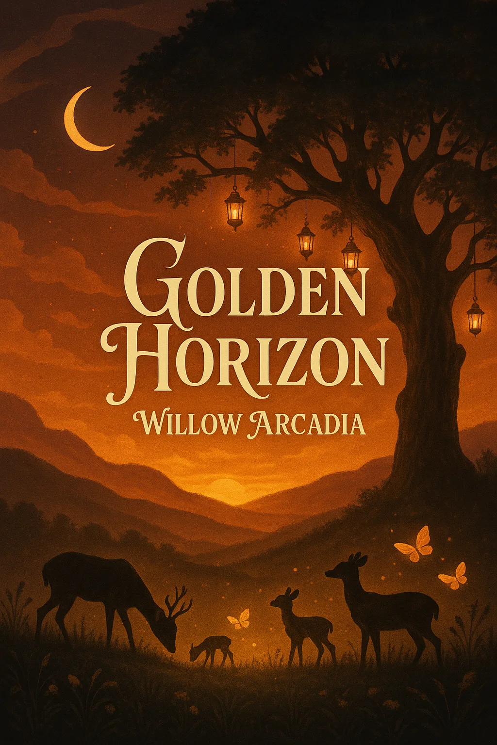 Enchanting and Dreamlike Album Cover Art for a Folk-acoustic Music