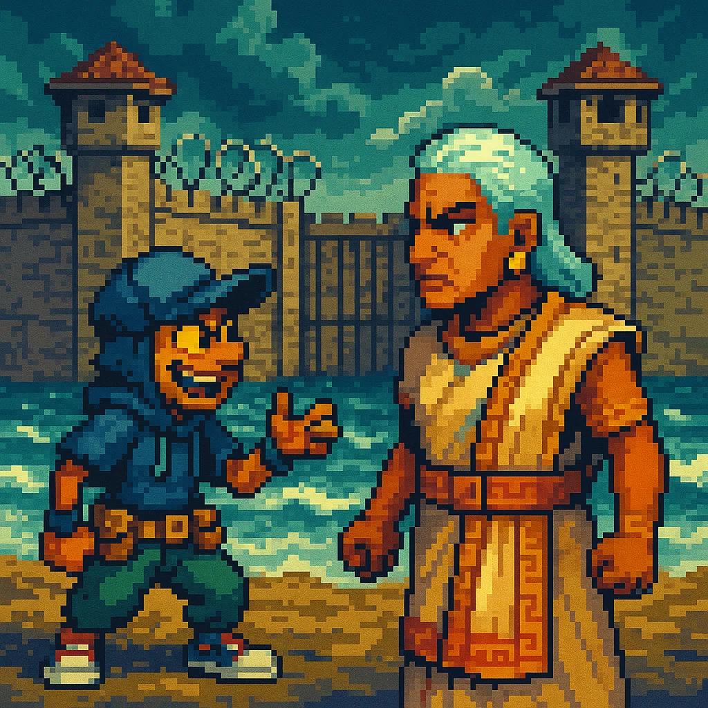 Diminutive Trickster Champion in Urban Streetwear