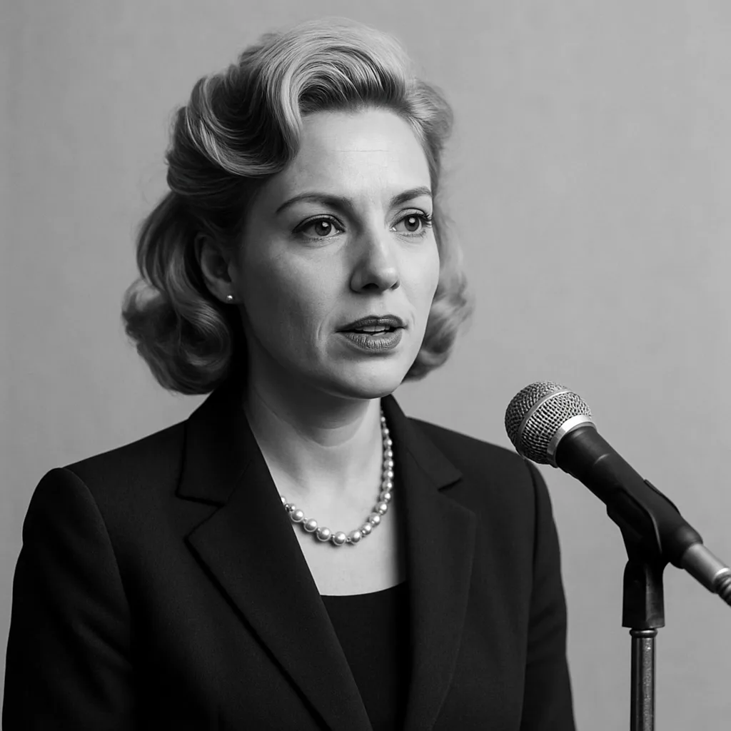 Woman with Styled Blonde Hair