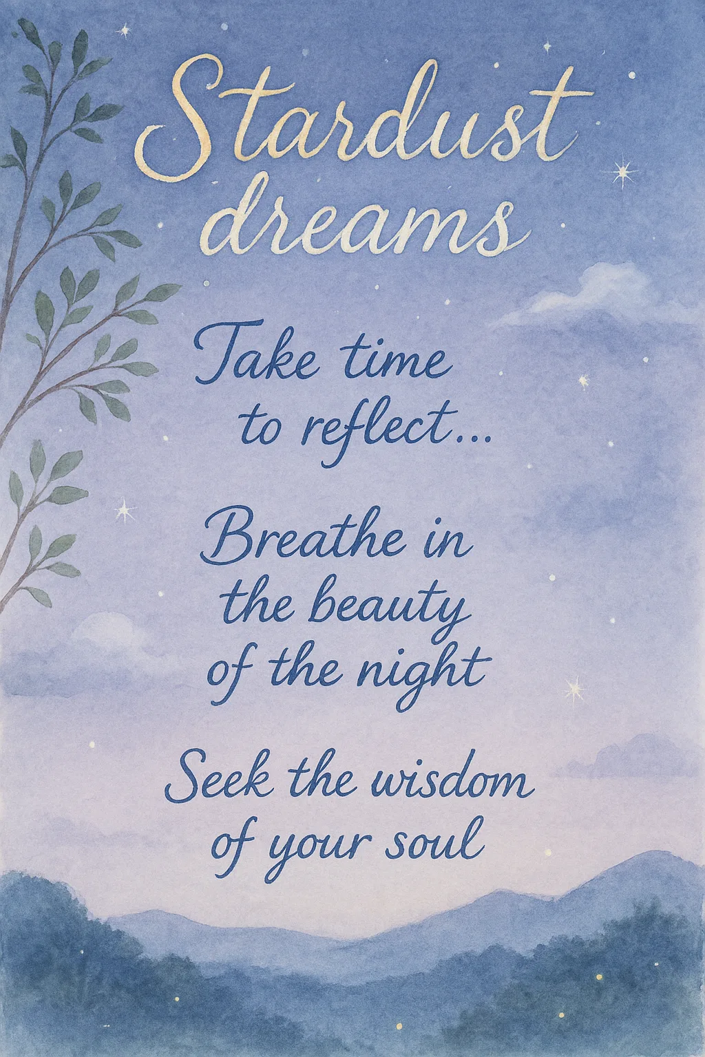 Craft a Vertical Watercolor-style Illustration Poster