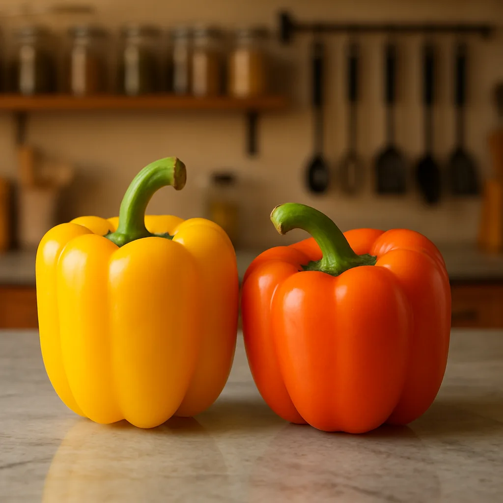 Vibrant Yellow Bell Pepper Rests