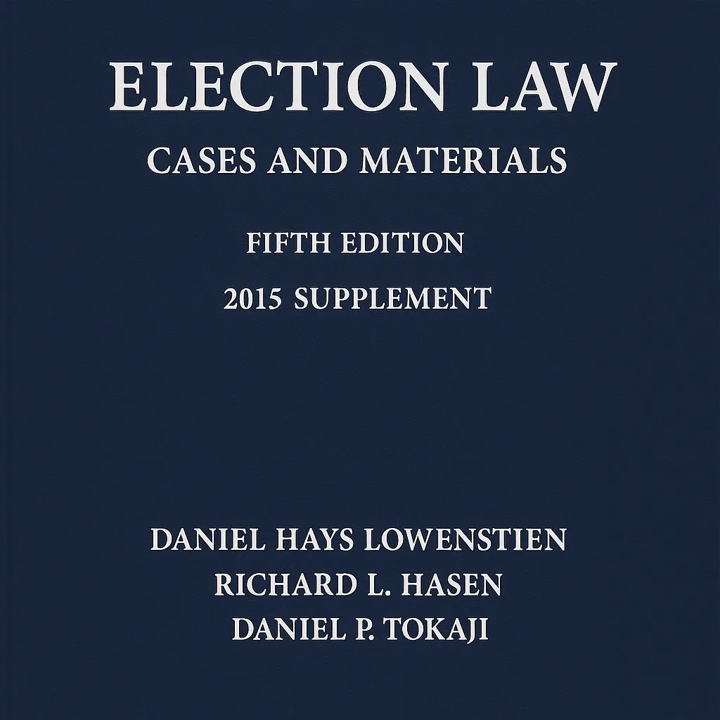 Navy Blue Book Cover with the Title "Election Law