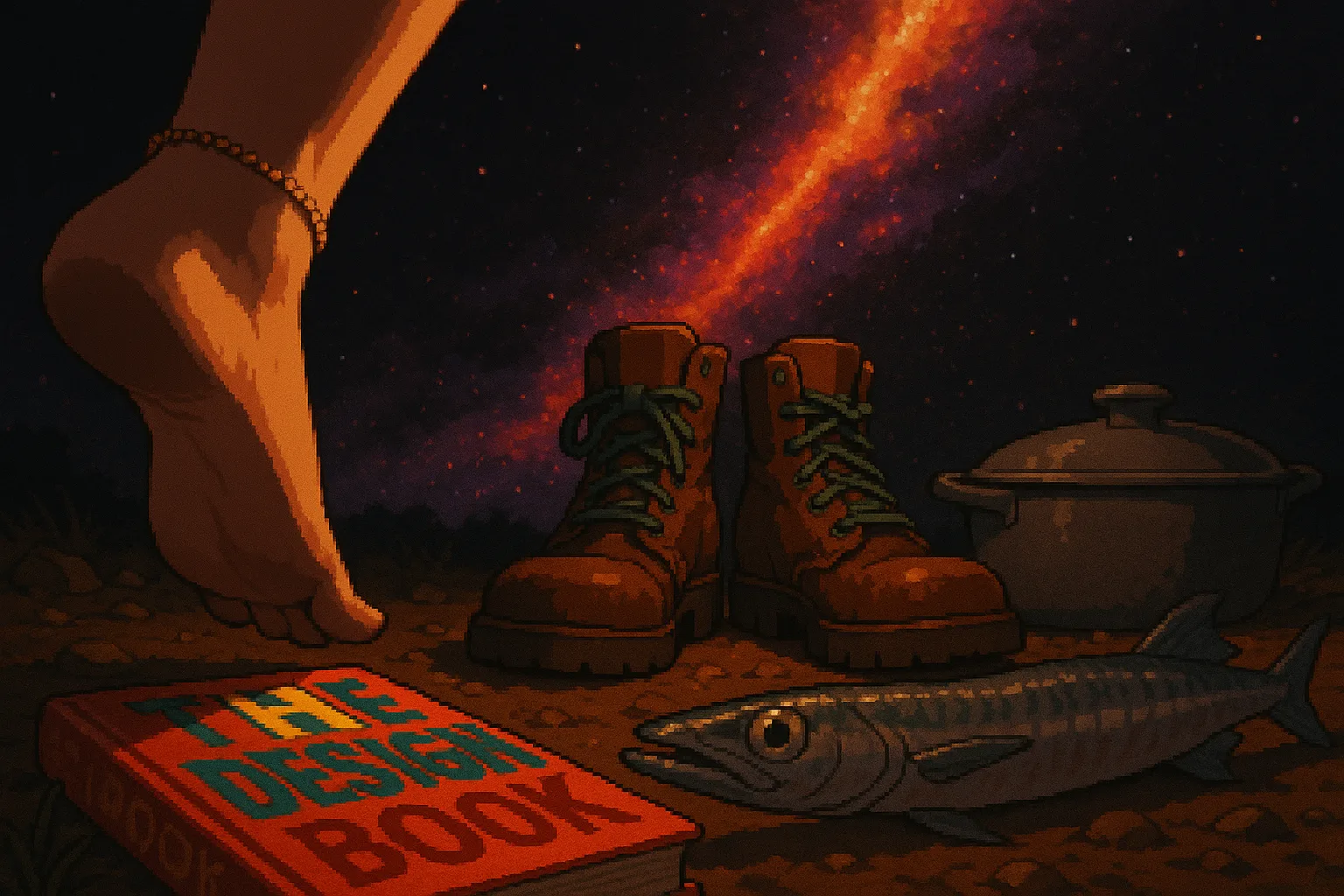 Ankleted Foot Nears Pixel-art Boots