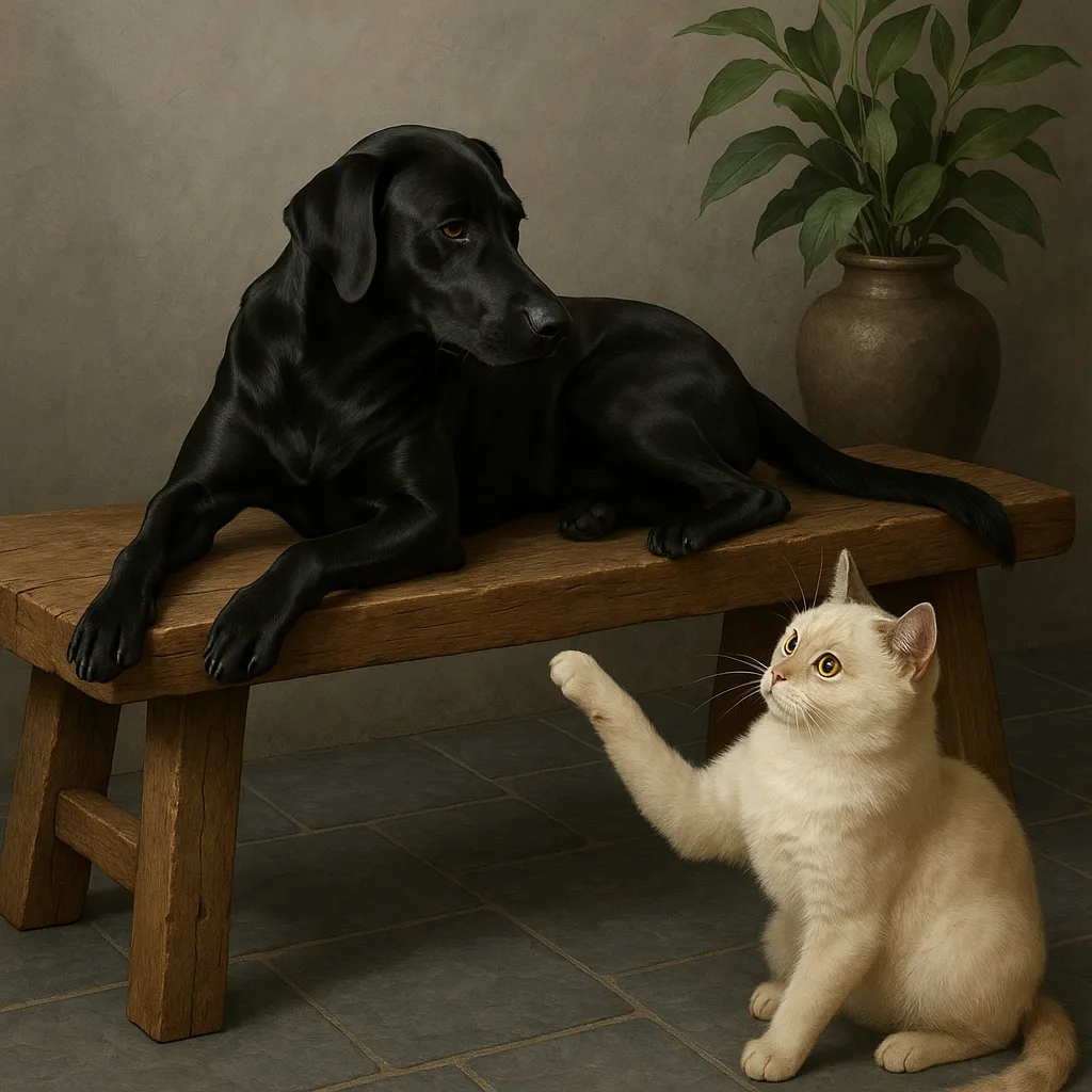 Glossy Black Dog