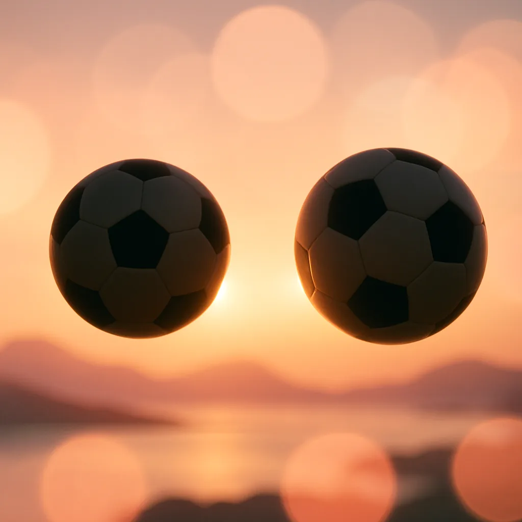 Two Varied Soccer Balls