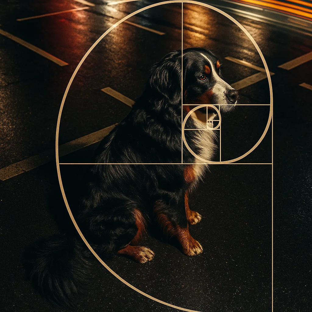 Solitary Bernese Mountain Dog