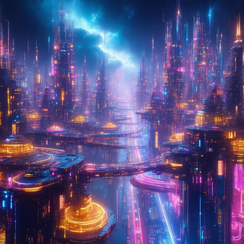 Neon City Pulsing in Four Dimensional Spacetime