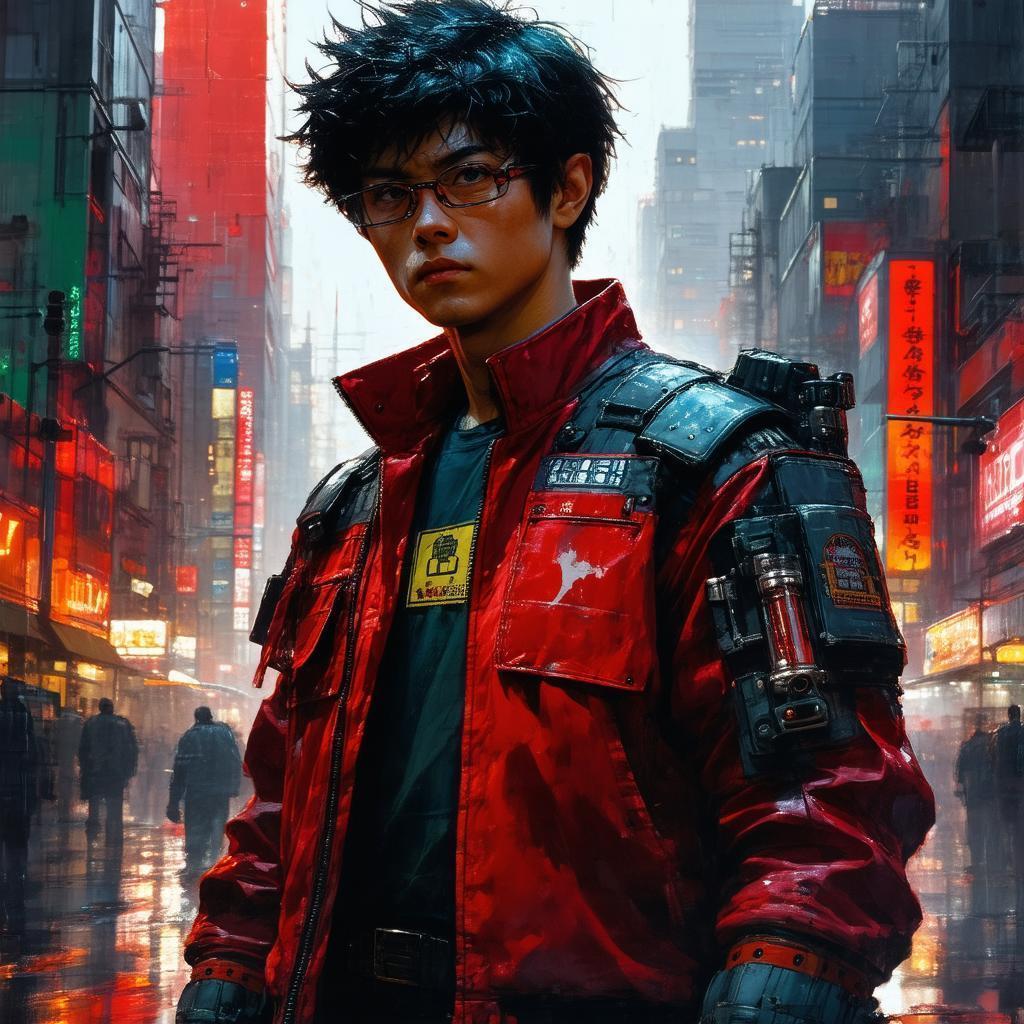 Kaneda Beneath the Lights of Neo Tokyo