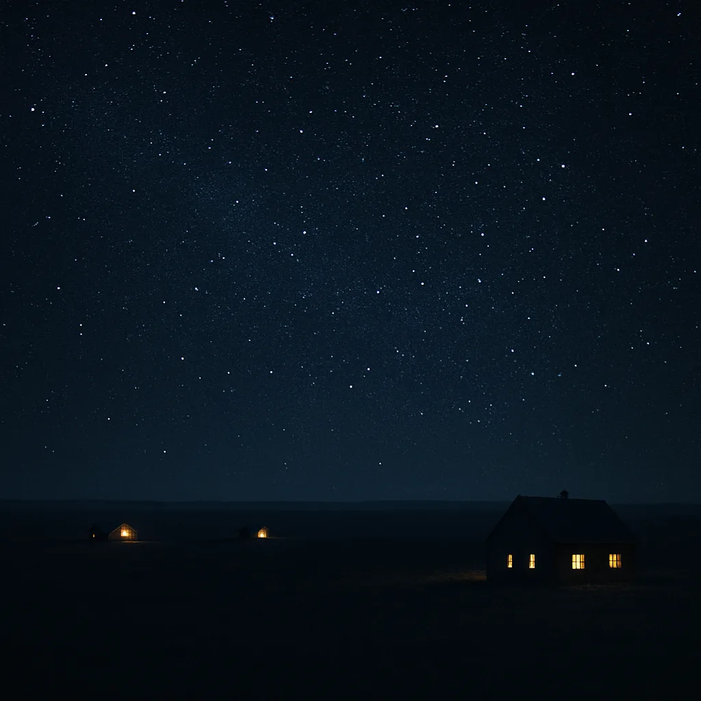 Few Isolated Farmhouses