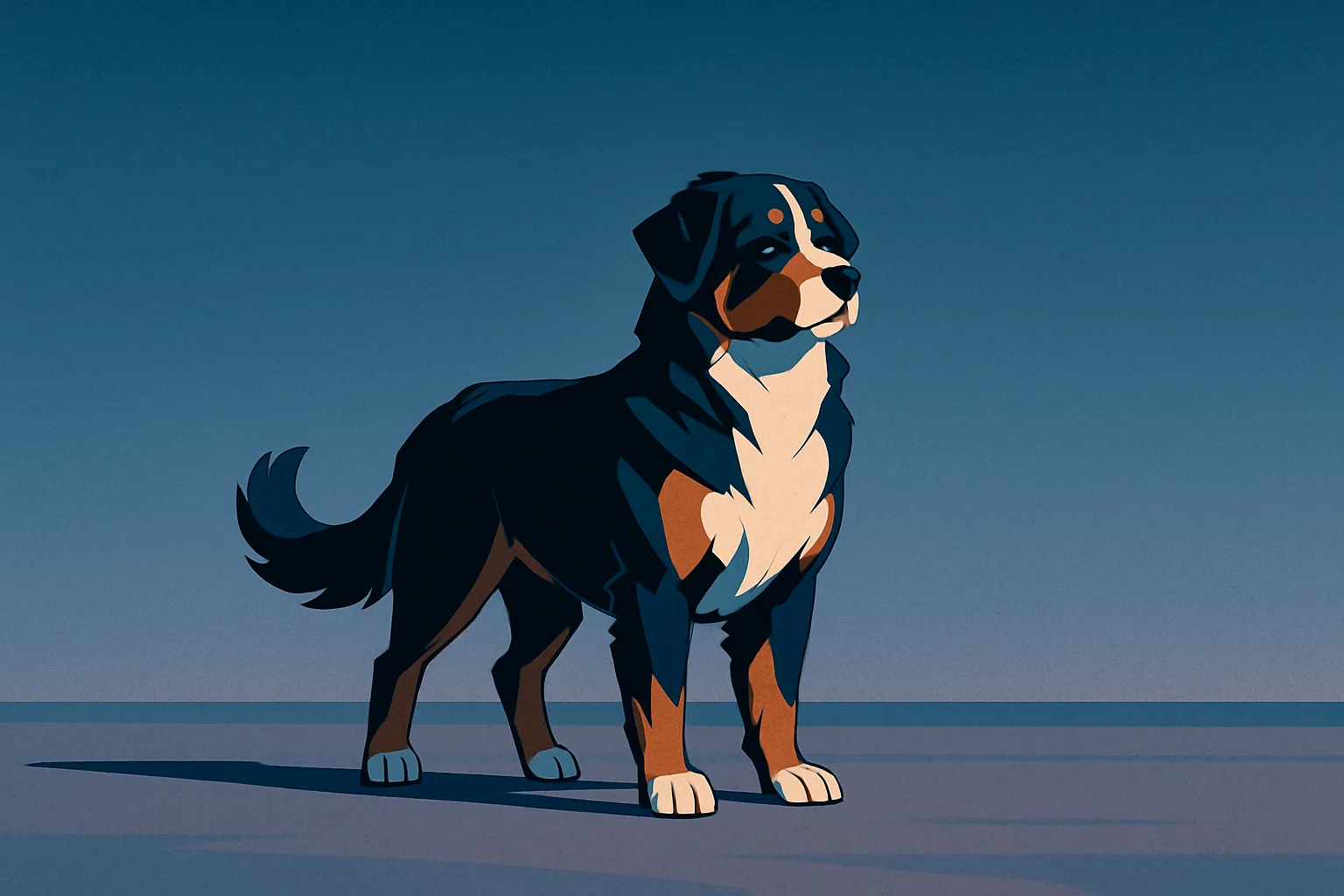 Single Bernese Mountain Dog