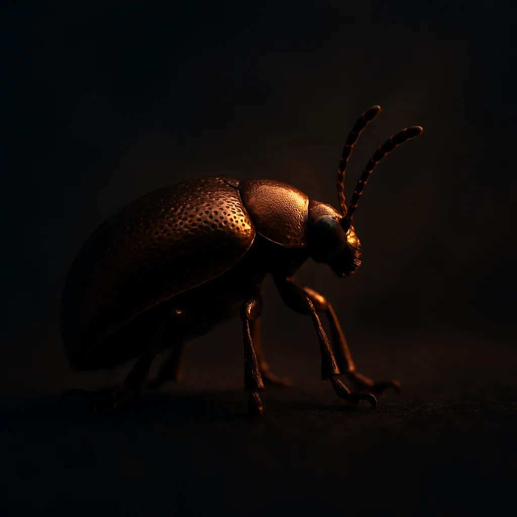 Coarsely Punctate Bronze Leaf Beetle